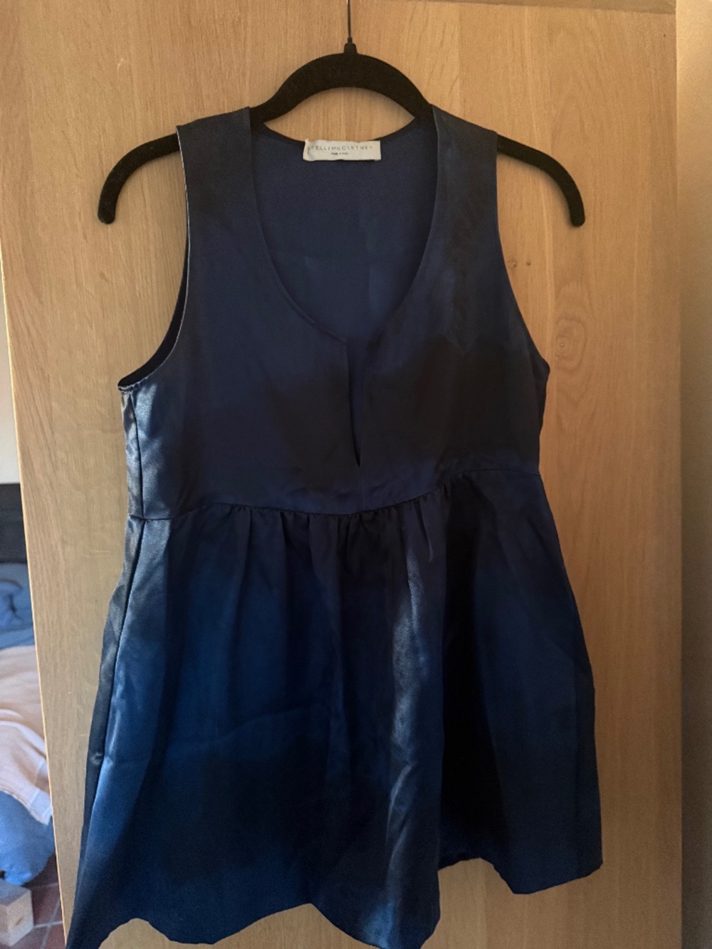 Vintage STELLA MCCARTNEY Couture Navy Silk Top